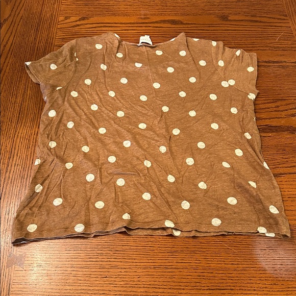 Women’s  Sezane Brown Polka Dot shirt size medium - Picture 3 of 3